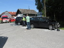Aufräumarbeiten nach Verkehrsunfall in Dürnberg