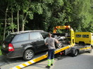 Aufräumarbeiten nach Verkehrsunfall in Dürnberg