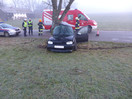 VU mit eingeklemmter Person in Wöging