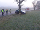 VU mit eingeklemmter Person in Wöging