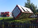 Verkehrsunfall mit Schweinetransporter