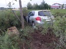 Aufräumarbeiten nach einem Verkehrsunfall