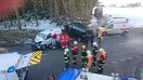 Verkehrsunfall Aufräumarbeiten B143