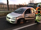 Verkehrsunfall Aufräumarbeiten