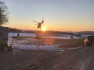 Verkehrsunfall Aufräumarbeiten B143
