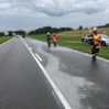 Verkehrsunfall beim Kreisverkehr