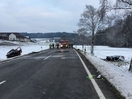 Schwerer Verkehrsunfall mit eingeklemmter Person