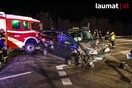 Schwerer Verkehrsunfall mit zwei Kleinbussen
