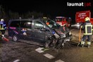 Schwerer Verkehrsunfall mit zwei Kleinbussen