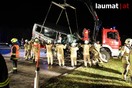 Schwerer Verkehrsunfall mit zwei Kleinbussen