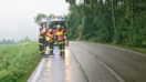 Ölspur auf B143