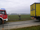 LKW-Bergung auf Hochstraße Richtung Ried