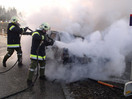 PKW Brand nach VU in Eberschwang