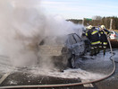 PKW Brand nach VU in Eberschwang
