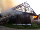Vollbrand einer Scheune in Wanger