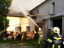 Vollbrand einer Scheune in Wanger