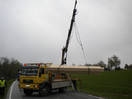 Schwerer Verkehrsunfall mit LKW auf B141
