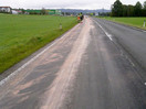 Ölspur auf B141