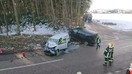 Verkehrsunfall Aufräumarbeiten B143