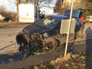 Verkehrsunfall Aufräumarbeiten B143