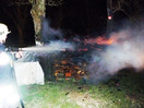 Holzstapelbrand in Wötzling