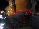 Holzstapelbrand in Wötzling