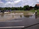 Parkplatzsäuberung nach Unwetter bei Fa. Scheuch