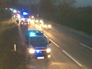 Verkehrsunfall mit eingeklemmter Person auf B141