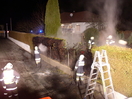 Heckenbrand durch Silvesterfeuerwerk in Gonetsreith