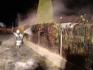 Heckenbrand durch Silvesterfeuerwerk in Gonetsreith