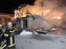 Brand eines Wirtschaftsgebäudes in Engersdorf