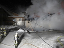 Brand eines Wirtschaftsgebäudes in Engersdorf