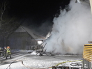 Brand eines Wirtschaftsgebäudes in Engersdorf