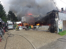 Brand eines Autoverwertungsbetriebes in Ried