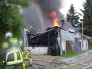Brand eines Autoverwertungsbetriebes in Ried