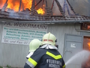 Brand eines Autoverwertungsbetriebes in Ried
