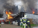 Brand eines Autoverwertungsbetriebes in Ried