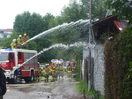 Brand eines Autoverwertungsbetriebes in Ried
