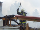 Brand eines Autoverwertungsbetriebes in Ried