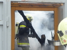 Brand eines Autoverwertungsbetriebes in Ried