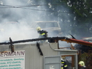 Brand eines Autoverwertungsbetriebes in Ried