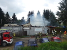 Brand eines Autoverwertungsbetriebes in Ried