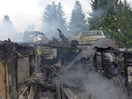 Brand eines Autoverwertungsbetriebes in Ried