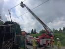 Brand eines Autoverwertungsbetriebes in Ried