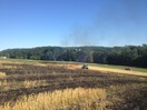 Getreidefeldbrand in Oberham / Untereselbach