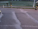 Ölspur, Kreisverkehr B141 Höhe Fa. Angermayr