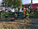 Verkehrsunfall mit eingeklemmter Person