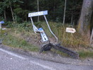 Aufräumarbeiten nach VU, B143