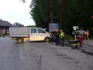 Aufräumarbeiten nach VU, B143