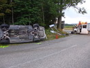 Aufräumarbeiten nach VU, B143